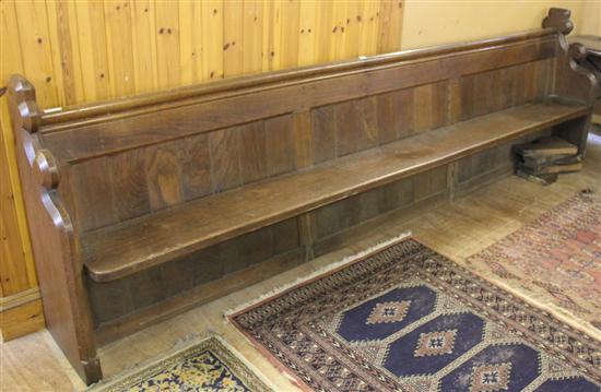 Oak 10ft pew